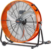 VEVOR Drum Fan, 24 Inch High Velocity Industrial Shop Fan, Heavy Duty Commercial Use 3-Speed 8600CFM, 360°Adjustable Tilting Industrial Floor Fan for Warehouse,Workshop,Factory, Basement