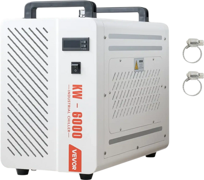 Vevor Industrial Water Chiller 1365 BTU/h Compressor Cooling System for 130W CO2 Laser Engraving & Cutting Machine New