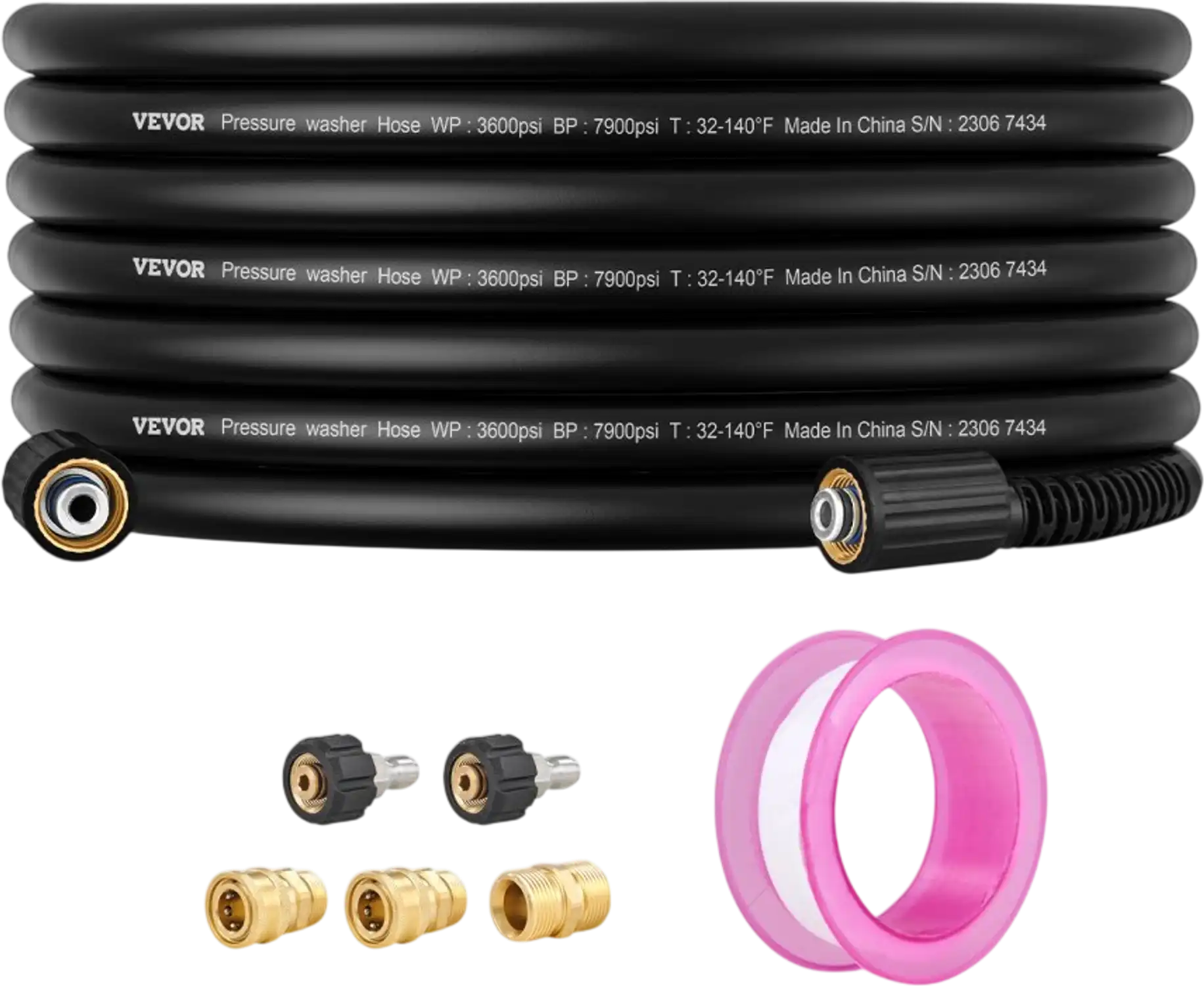 Vevor Pressure Washer Hose 50' 1/4