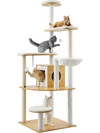 VEVOR Large Cat Tree, 68.9 inches Tall, Cat Tower, Multi-level Cat Condo Furniture Activity Center with Cozy Perches, Sisal Scratching Posts, Hammock, Big Kittens House for Indoor Cats Play & Rest
