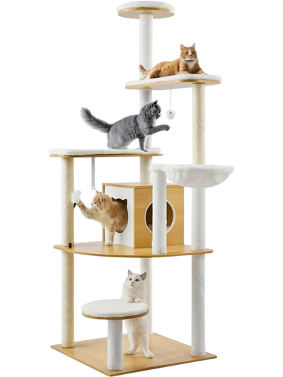Vevor Cat Tree Multi-Level Cat Condo 68.9