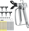 VEVOR Airless Paint Spray Gun, 3600PSI High Pressure Airless Paint Sprayer Gun with 5 Tips, 211, 315, 417, 517, 623, Swivel Joint Airless Spray Gun Kit with Filters, Cleaning Needle and Brush