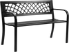 VEVOR Outdoor Bench,46 inches Metal Garden Bench for Outdoors, 480 lbs Load Capacity Bench,  Outdoor Garden Park Bench with Backrest and Armrests, Patio Bench for Garden, Park, Yard, Front Porch
