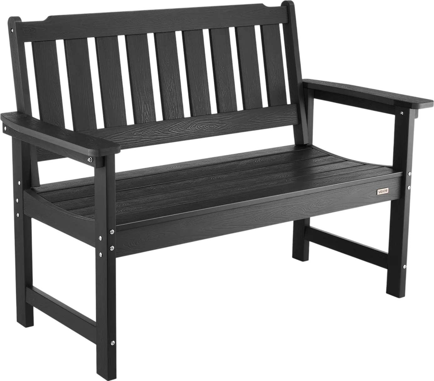 Vevor Outdoor Patio Bench 50.5 in. Weatherproof Plastic Frame 800 lb. Capacity New