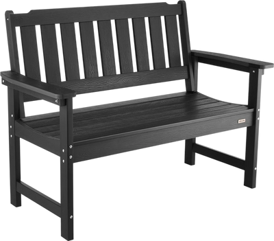 Vevor Outdoor Patio Bench 50.5 in. Weatherproof Plastic Frame 800 lb. Capacity New