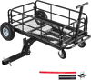 VEVOR Hitch Mount Cargo Carrier on Wheels, 36.2" x 21.3" x 11.8", 2-in-1 Folding Rear Luggage Rack Basket & Cargo Cart with Hitch Stabilizer, Fits 2" Receiver for SUV Pickups, 400LBS Load Capacity