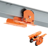 VEVOR Electric Hoist Manual Trolley, 1100 lbs/0.5 Ton Load for PA200 PA250 PA300 PA400 PA500, Push Beam Trolley with Dual Wheels, 2.68"-4.33" Adjustable Beam Flange Width for Straight & Curved I-Beam