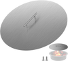 VEVOR Fire Pit Lid Round 20 Inch Fire Pit Ring Lid 1.5 mm Thick 304 Stainless Steel Fire Pit Burner Cover for Round Patio Fire Pit