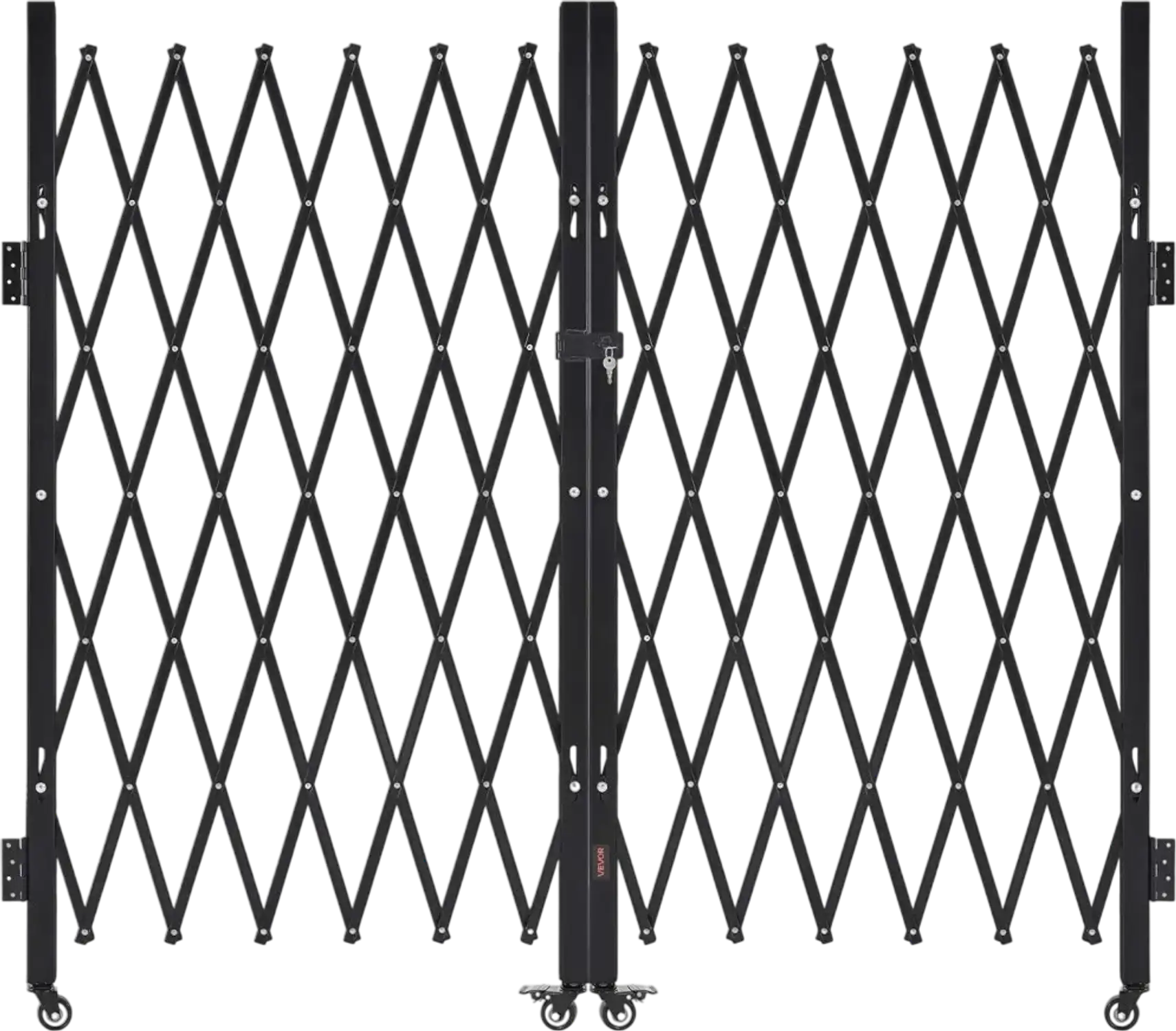 Vevor Folding Security Gate Double Folding Lockable Scissor Gate 125.98