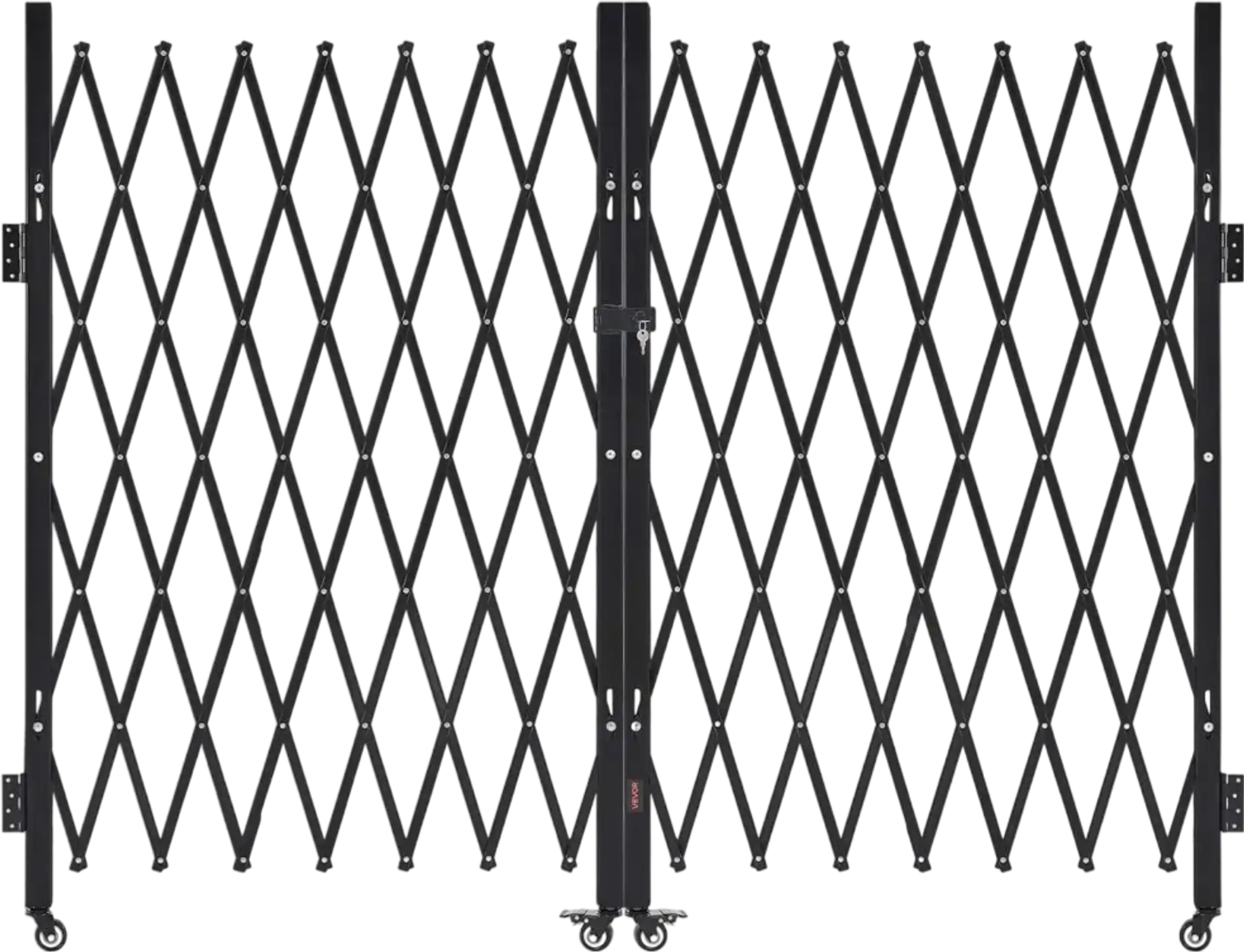 Vevor Security Gate Double Folding Lockable Scissor Gate 129.92