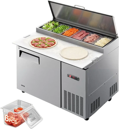 Vevor Pizza Prep Table Refrigerator 44