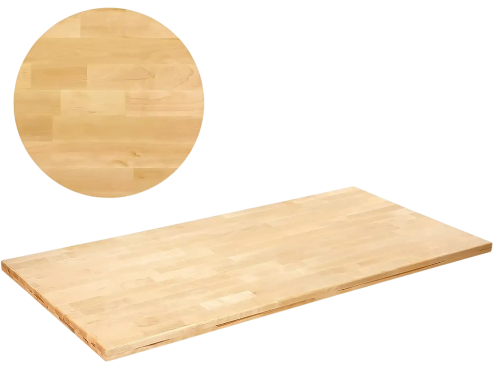 VEVOR Wood Table Top, Holds up to 330 lb, 29.5" x 23.6" x 1.5" Rectangular Countertop for Height Adjustable Electric Standing Desk Frame, Universal Solid One-Piece Maple Desktop for Office & Home Desk