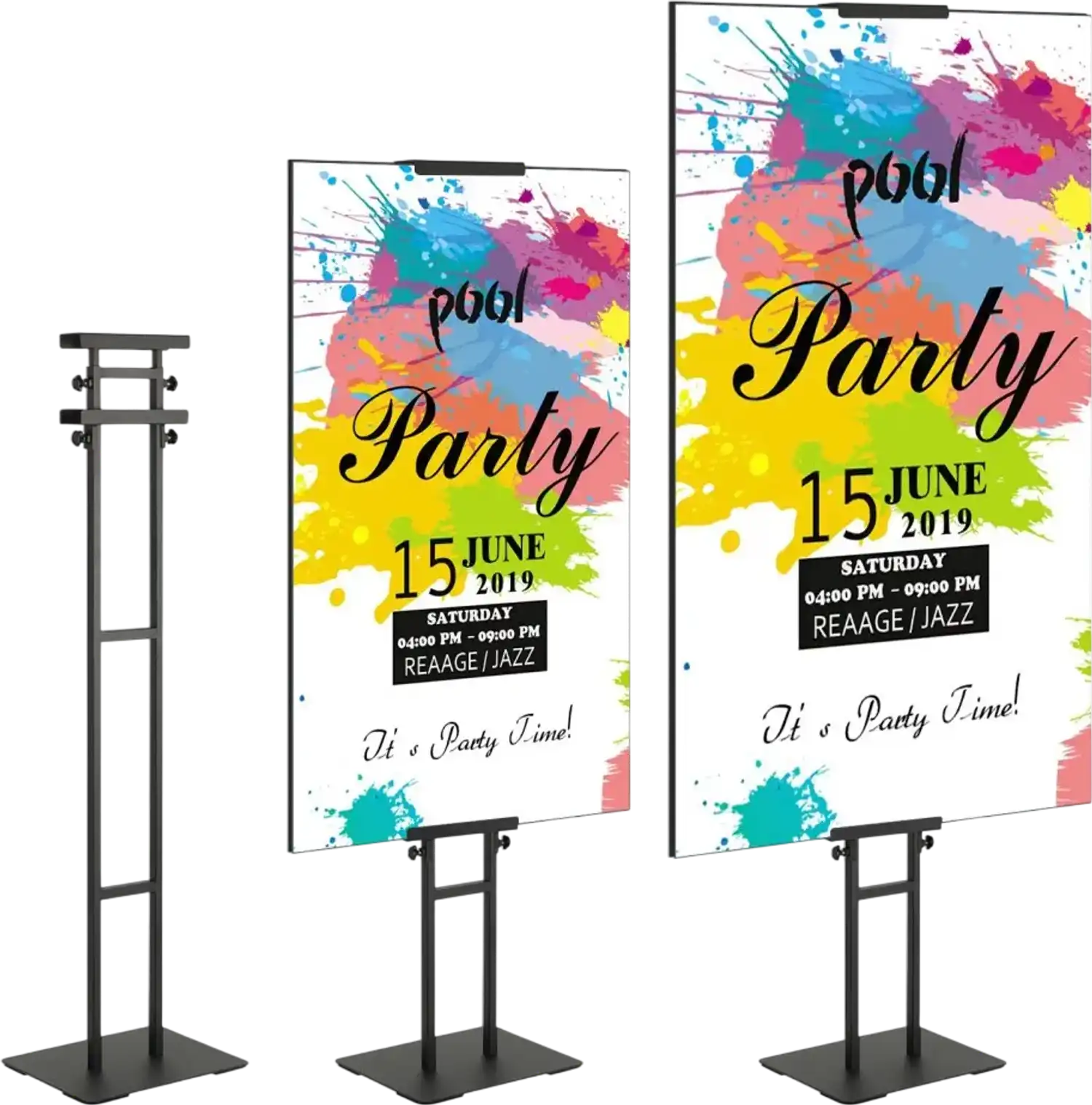 Vevor Poster Stand Adjustable Height Double-Sided Floor Sign Holder New
