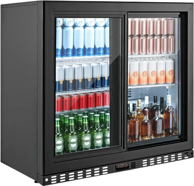 Vevor Back Bar Cooler 7.4 Cu. Ft Commercial Beverage Refrigerator with 2 Sliding Doors New