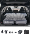 VEVOR Car Air Mattress, Inflatable Car Camping Mattress, Oxford Thickened Travel Beds, Comfortable and Durable Portable Sleeping Pad with Air Pump, Nozzle, Carry Bag, Fits Most SUV MPV Sedan, Gray