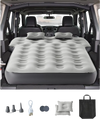 VEVOR Car Air Mattress, Fits Toyota 4runner, Jeep Wrangler, Inflatable Car Camping Mattress, Flocking Thickened Blow Up Travel Beds, Durable Portable Sleeping Pad with Built in Pump, 2 Pillows, Gray