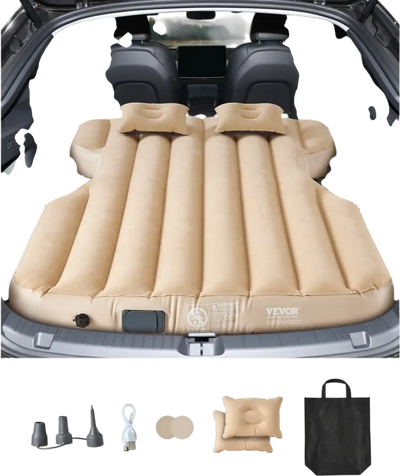 Vevor Car Air Mattress Tesla Model Y Inflatable Camping Bed with Built-In Pump New