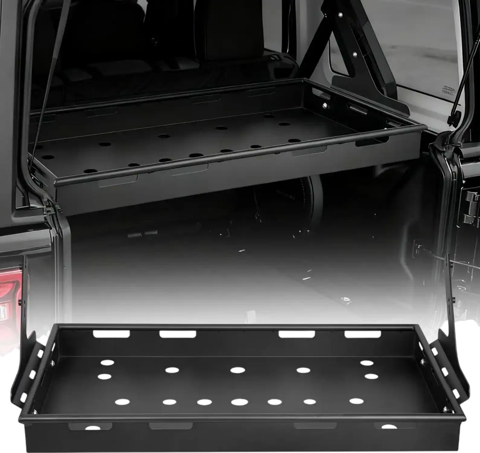 Vevor Rear Trunk Cargo Rack for 2018-2024 Jeep Wrangler JLU Sky One-Touch Power Top 4-Door Hardtops 300 lbs New