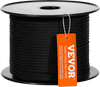 VEVOR Braided Nylon Cord, 3/16 inch by 250 feet, 32-Strand Design, 720 LBS Tensile Strength, Multi-Purpose Black Rope for Outdoor, Tree Work, Hiking, Swinging, and Rescue Operations