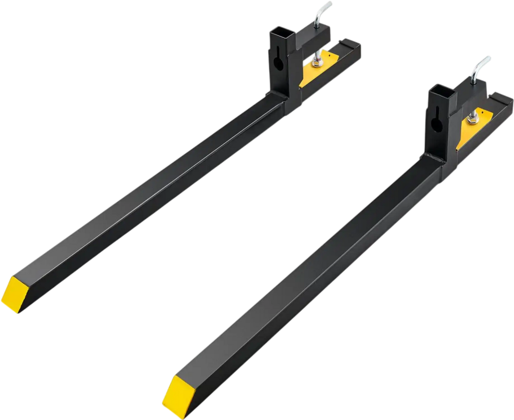VEVOR Clamp on Pallet Forks, 2000 lbs Capacity Pallet Forks, 60" Tractor Bucket Forks, Heavy Duty Front Loader Attachment for Loader Bucket, Tractor, Skid Steer, Tractor Forks for Agriculture and Farm