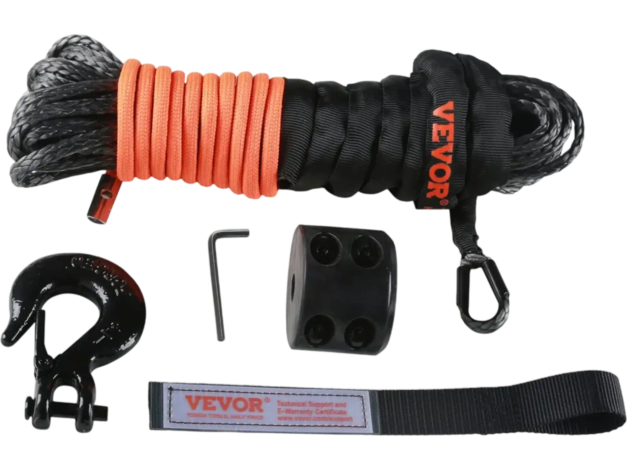 Vevor Synthetic Winch Rope 1/4