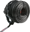 VEVOR Synthetic Winch Rope, 3/8 Inch x 85 Feet 26,500 lbs Synthetic Winch Line Cable Rope with Protective Sleeve + Forged Winch Hook + Pull Strap, Universal Fit for SUV, Large Off-Road Vehicle, Truck