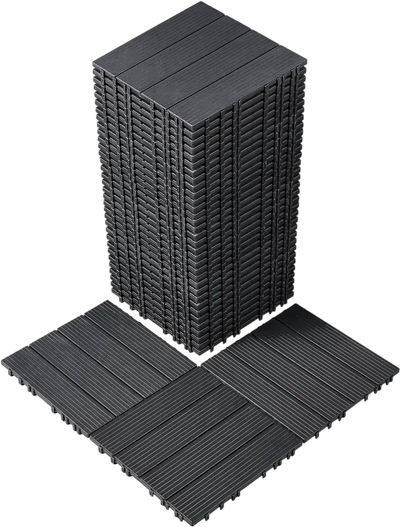 Vevor Deck Tiles Interlocking Plastic 36-Pack 11.8