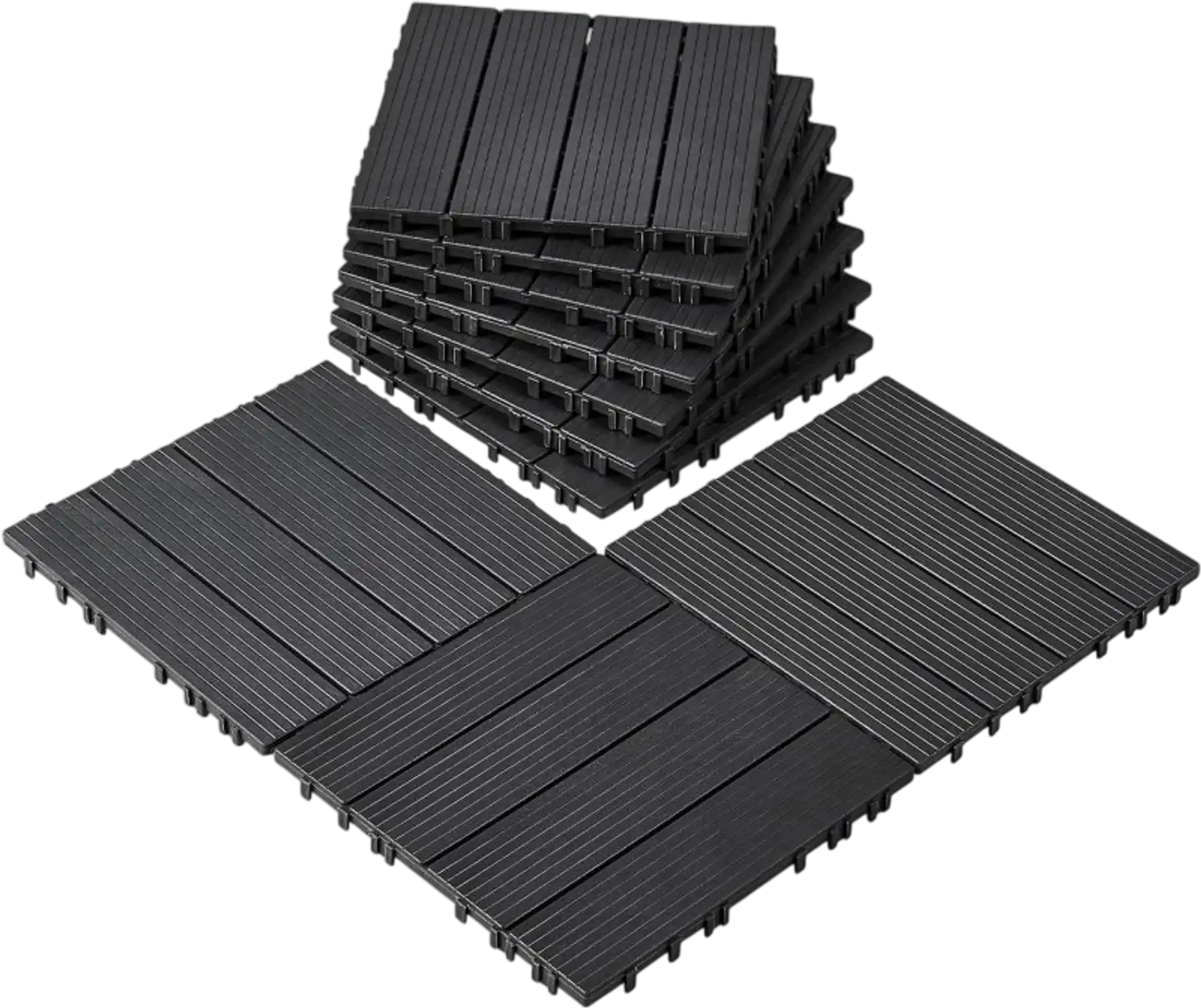 Vevor Deck Tiles Interlocking Outdoor Flooring 10-Pack 12