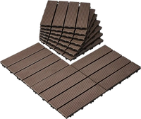 VEVOR Interlocking Deck Tiles Plastic Wood, 27 Pack,12