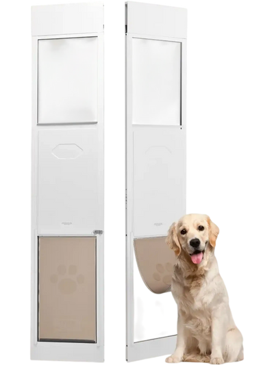 Vevor Dog Door Sliding Glass Door Adjustable Height XL New