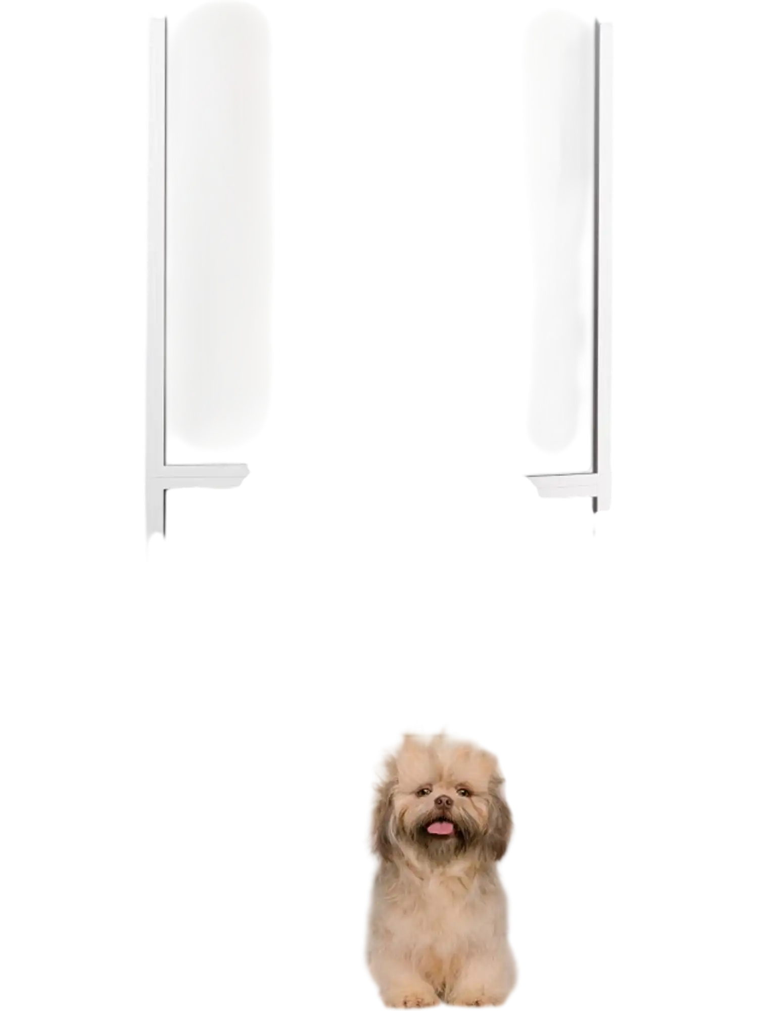 Vevor Dog Door Sliding Glass Adjustable Height Pet Door New