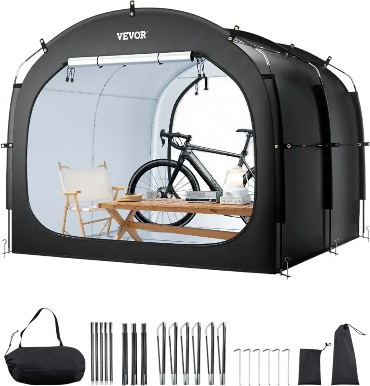 Vevor Bike Storage Tent Outdoor Waterproof Shelter for 5+ Bikes New