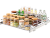 VEVOR 21.5"Wx21"Dx3.5"H Pull Out Cabinet Organizer, Heavy Duty Slide Out Pantry Shelves, Steel Roll Out Drawers, Sliding Drawer Storage for Home Under Sink, 23"Wx22"Dx7"H Install Size for Cabinet