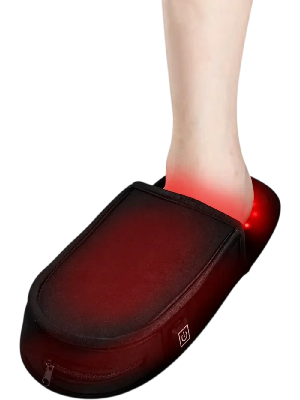 VEVOR Red Light Therapy for Foot, 660nm & 850nm Red Light Therapy Slipper with 120 LEDs & 10 Hz/40 Hz Pulse Mode, Double-Sided LED Light Therapy Shoe for Foot Toe Instep Sole Pain Relief, Muscle Relax