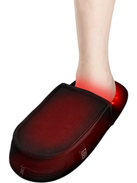VEVOR Red Light Therapy for Foot, 660nm & 850nm Red Light Therapy Slipper with 120 LEDs & 10 Hz/40 Hz Pulse Mode, Double-Sided LED Light Therapy Shoe for Foot Toe Instep Sole Pain Relief, Muscle Relax