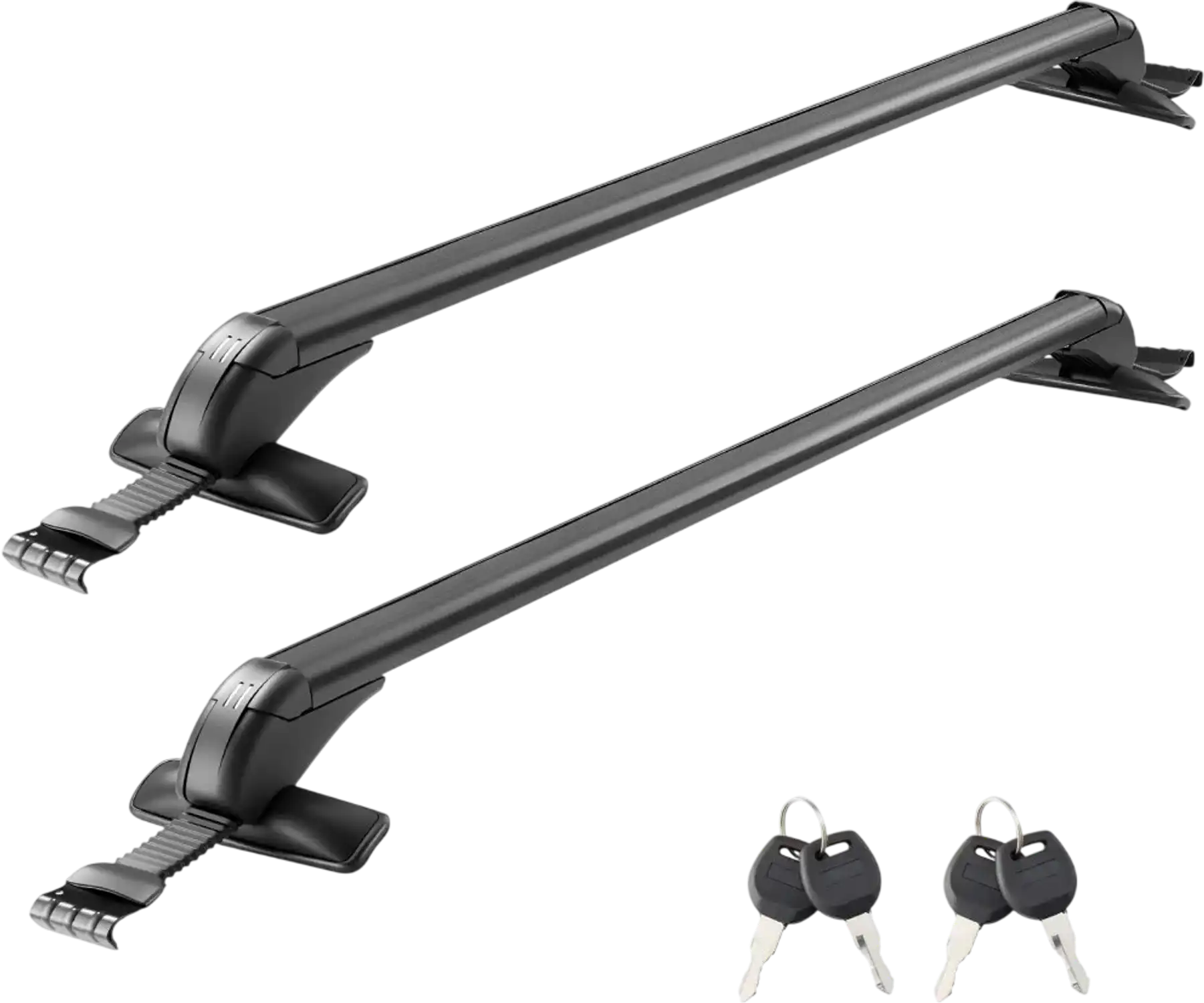 Vevor Roof Rack Cross Bars Universal Fit for Naked Roofs 165 lbs Lockable Aluminum New