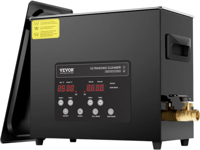 Vevor Ultrasonic Cleaner 6L 180W Digital Cleaning Machine with Heater & Timer New