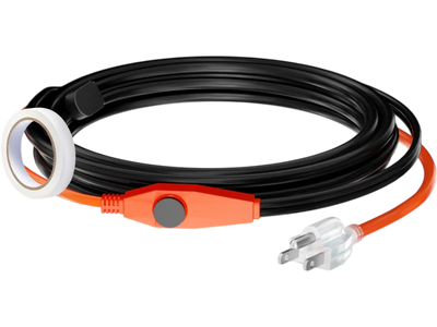 Vevor Pipe Heating Cable 9' Heat Tape with Built-in Thermostat New