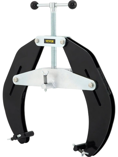 VEVOR Pipe Clamp, 5 to 12 in, High Strength Ultra Clamp with Quick Acting Screws, Steel Pipe Alignment Tool with Lightweight Design, Black