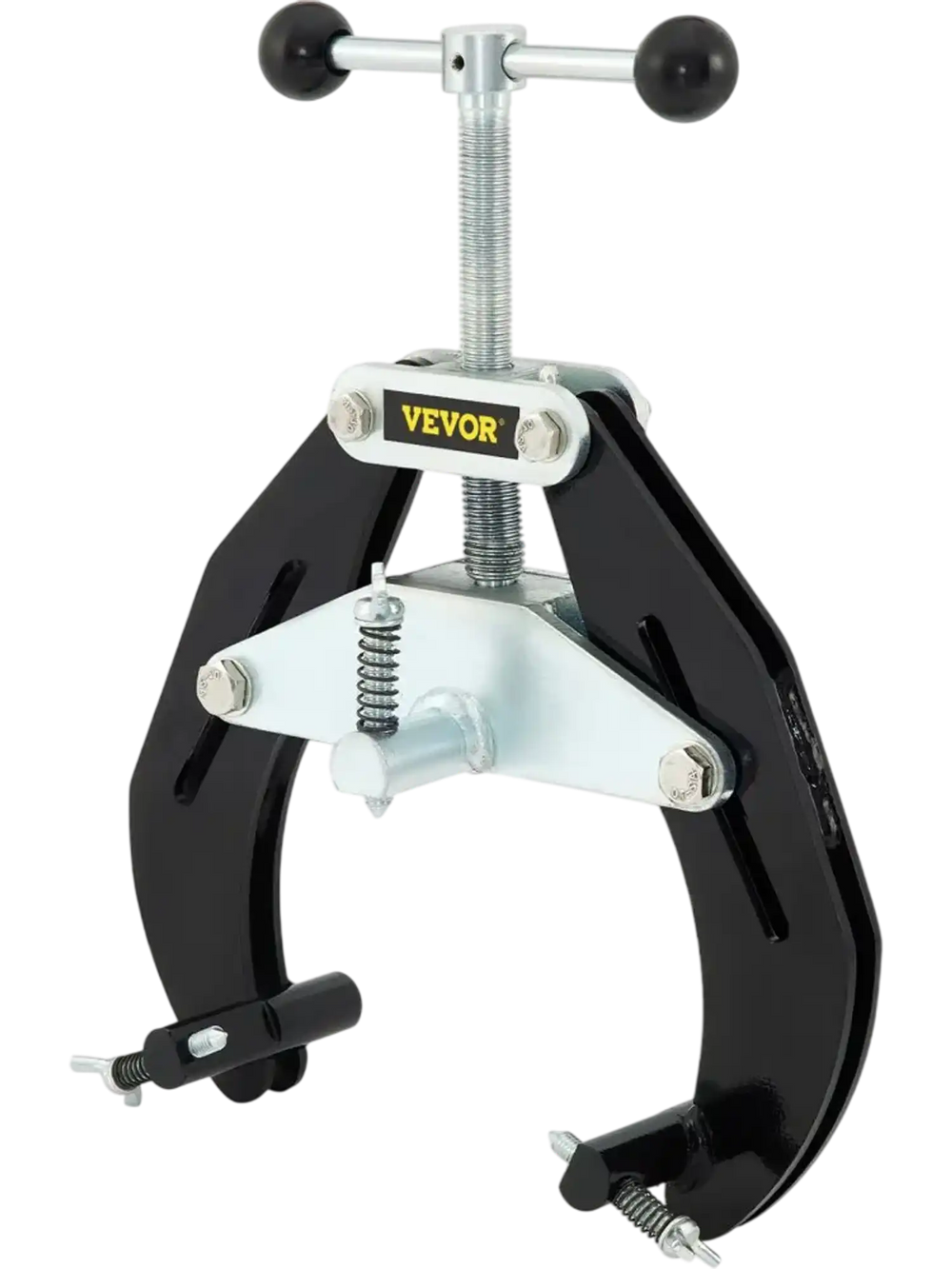 VEVOR Pipe Clamp, 2 to 6 in, High Strength Ultra Clamp with Quick Acting Screws, Steel Pipe Alignment Tool with Lightweight Design, Black