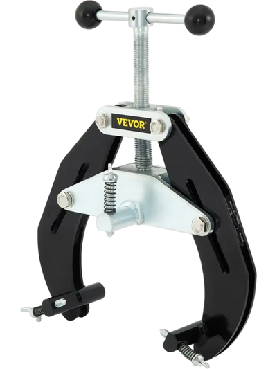 VEVOR Pipe Clamp, 2 to 6 in, High Strength Ultra Clamp with Quick Acting Screws, Steel Pipe Alignment Tool with Lightweight Design, Black