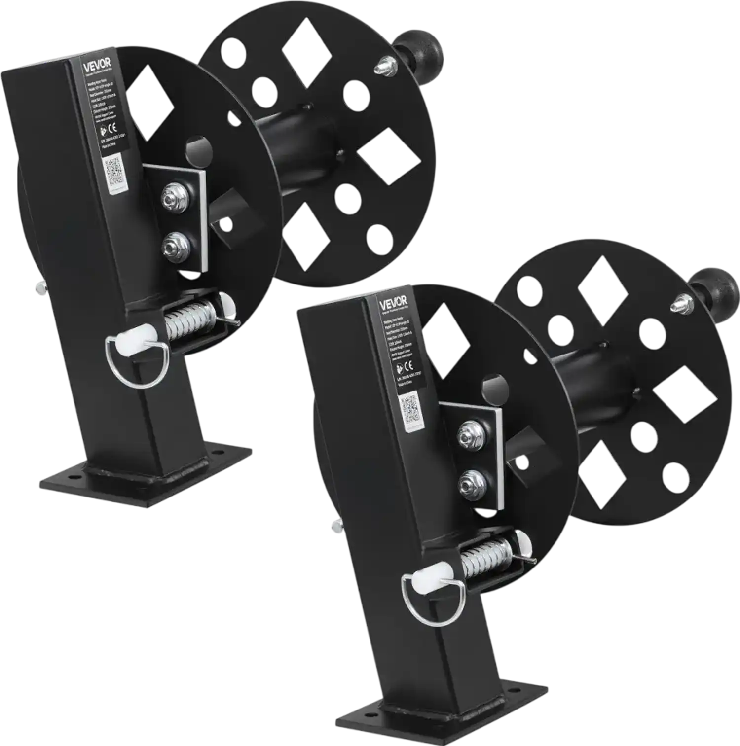 Vevor Welding Cable Reels Heavy Duty Lead Reels 2-Pc for 150' 1/0 & 125' 2/0 Cable New