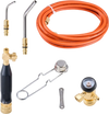 VEVOR Air Acetylene Torch Kit, Acetylene Gas Welding Tool with 149'' Hose, 2 Welding Tips, CGA200 Regulator & Torch Handle, Gas Brazing Welder for Home DIY Industrial Sites (without Gas Cylinder)