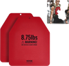 VEVOR Weight Vest Plates, 8.75 LB Pairs, Premium Steel Weighted plates, Contoured Ergonomic Fit – WODs, Additional Weight for Weight Vests, for Strength Training, Running, Fitness, Heavy Workouts