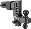 VEVOR Adjustable Trailer Hitch, Fit 2.5 Inch Receiver, Trailer Hitch Mount with 2 Inch & 2-5/16 Inch Balls, 28000 lbs GTW, 6 Inch Drop, Towing Ball Mounts for RVs, Off-Road Vehicles and Trucks, Black