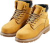 VEVOR Steel Toe Work Boots, US Size 10.5, Waterproof Work Boots for Men, Slip-Resistant Work Boot, Lightweight and Breathable Rubber Sole Mens Boots for Industry Construction, Brown Yellow