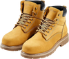 VEVOR Steel Toe Work Boots, US Size 9, Waterproof Work Boots for Men, Slip-Resistant Work Boot, Lightweight and Breathable Rubber Sole Mens Boots for Industry Construction, Brown Yellow