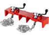 VEVOR Pipe Welding Vise, 1/2" to 8" Pipe Welding Clamp with Dual Chains & Crank Handles, Heavy-Duty Cast Iron Welding Vise for a Variety of Pipes