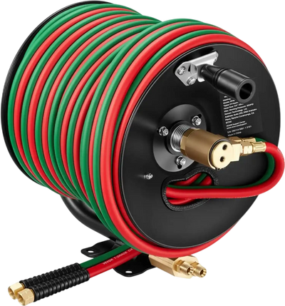 Vevor Welding Hose Reel Retractable Hand Crank Manual Rewind 1/4