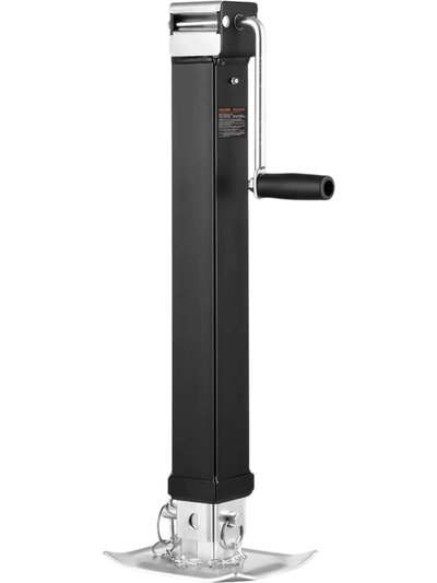 VEVOR Trailer Jack, 8000 lbs Dynamic Load Capacity, Weld-on Pipe-Mount Swivel Trailer Jack with Ergonomic Handle, 15-inch Vertical Travel, Suitable for RV, Horse, Utility, Camping and Yacht Trailers